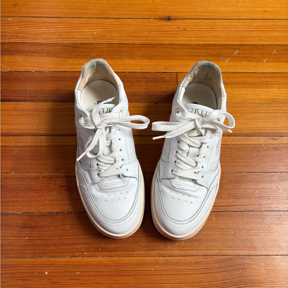 White Leather Sanjo Women's Sneakers